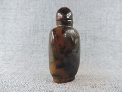 Seltene antike chinesische Natur Achat Schnupftabakflasche - Bild 5 von 11