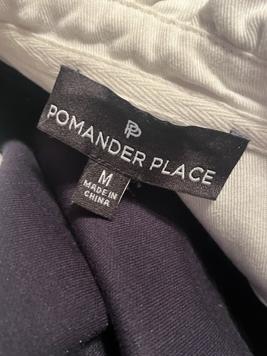 Pomander Place Tuckernuck Charlotte Shirt •M• Frottee Top Rüschenkragen dunkelblau - Bild 11 von 13