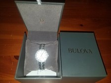 Brand New Women's White Crystal Bulova Phantom watch
