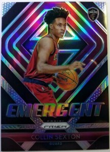 2018-19 Panini Emergent Silver Prizm Collin Sexton Rookie RC #8, Cavaliers