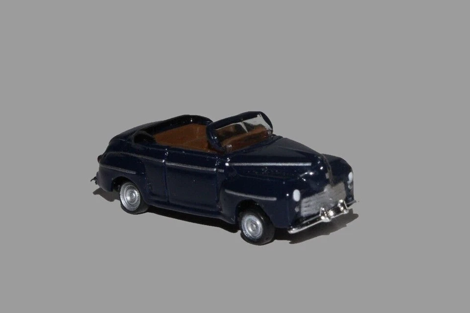 Ford Convertible Classic Metal Works Diecast 1948 azul oscuro escala N Foto 2 de 4