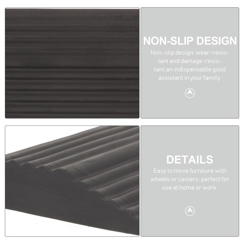 Alfombrilla de escalada rampas umbral de goma para silla de ruedas - Imagen 2 de 12