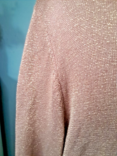 NWT 1X Gold Shimmer Notations Top - Picture 8 of 12