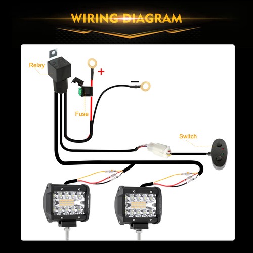 AUXBEAM 2PCS 120W 4" Car LED Work Light Bar 6 Modes Off-road Fog Driving Light - Picture 7 of 12