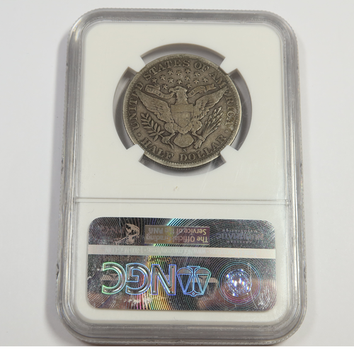 1908 S NGC VG8 - Silver Barber Half Dollar - 50c US Coin #50690B - Picture 2 of 2