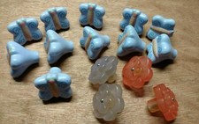 BUTTERFLY AND FLOWER DRESSER DRAWER PULLS/KNOBS 15 TOTAL