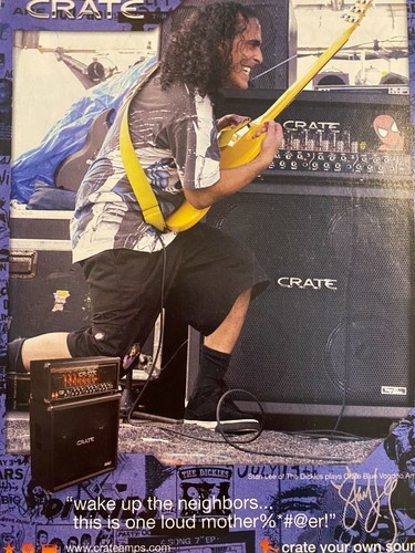 The Dickies, Stan Lee, Crate Amplifiers, Full Page Vintage Print Ad - 第 1/1 張圖片
