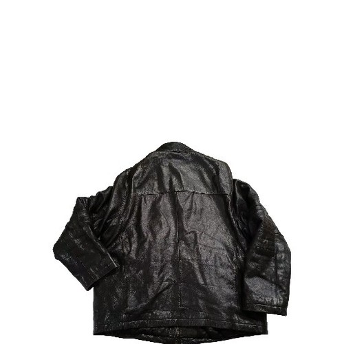 Vintage Perry Ellis Men’s Leather Bomber Jacket Size L/XL Grunge Goth Gothic - Picture 2 of 7