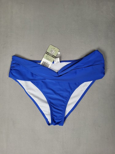 SHEKINI Women's Bikini Bottom Twist Front Cheeky Swimsuit Ruched Bottoms-Large - Picture 2 of 6