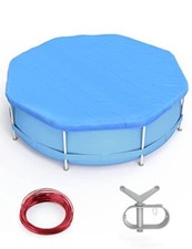 EVAJOY 28ft Round Pool Cover Winter Pool Cover for 24ft Above Ground Round In...