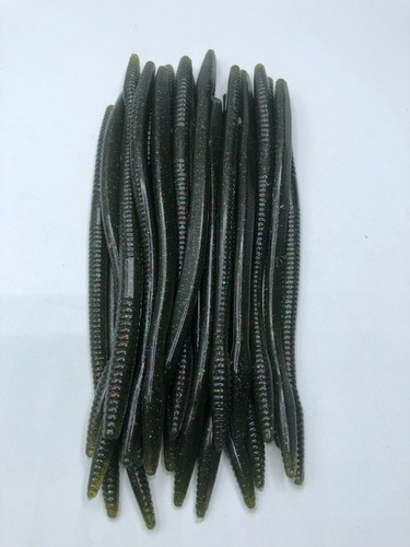 Zoom Trick Worm Style Straight Tail Floating Worm Bass Fishing Lure 20ct 6.5" - Picture 37 of 91