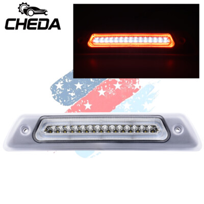 Fit For 09-2014 Ford F-150 Clear LED Rear 3rd Brake light Roof Cargo Lamp GP