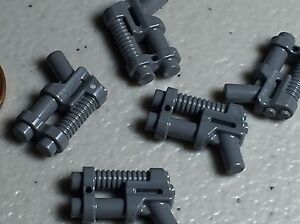 LEGO Lot of 2 Dark Bluish Gray Western Minifigure Pistols