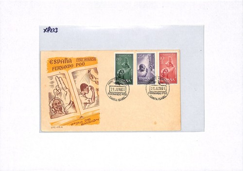 FERNANDO POO SPANISH GUINEA FDC 1961 PRO INFANCIA Spain Colonies{samwells}XP223 - Picture 7 of 10