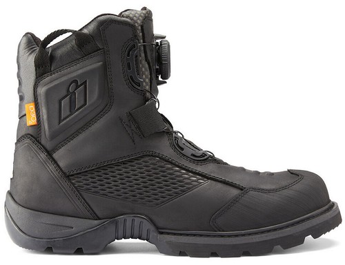 Icon Stormhawk Mens Waterproof Motorcycle Boots Black - Bild 3 von 3