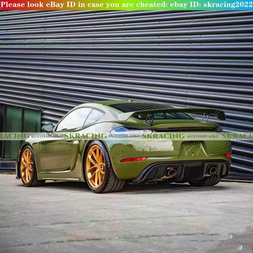  Alerón trasero negro brillante estilo Boxter Cayman GT4 para Porsche 718 981 987 - Imagen 18 de 22