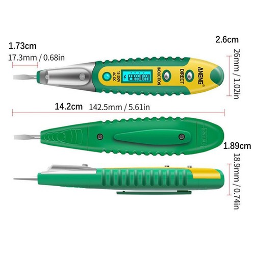 Green AC/DC Non-Contact LCD Electric Test Pen Voltage Digital Detector Tester c - Picture 4 of 22