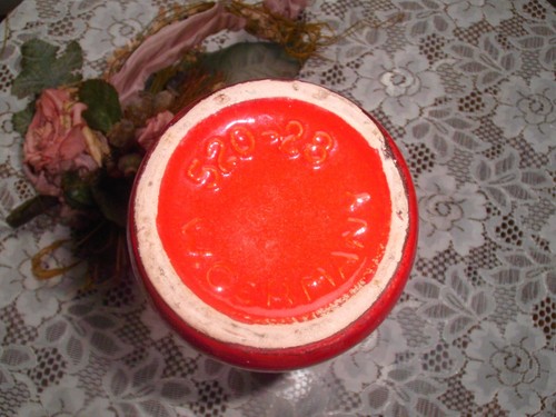 Scheurich Keramik Vase Europ Linie 520-28 W-Germany rot H. 28 cm Vintage - Bild 6 von 11