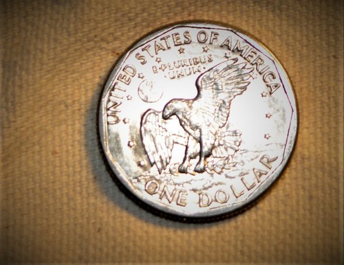 Die ERROR NO "F" in FG Susan B Anthony 1979 S -Die Gauge Coin from Mint sewn bag - Picture 11 of 12