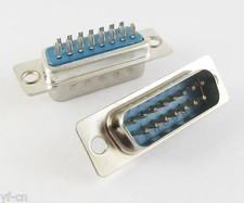 50pcs 2 Rows DB15 D-Sub 15pin Male Solder Serial Port Connector for PC Use