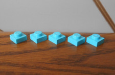 MEDIUM AZURE 1x1 plate, genuine LEGO spare parts 3024 x5 TURQUOISE