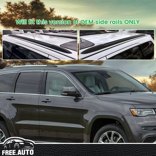 Lockable Aluminum Roof Rack Luggage Carrier Cross Bars Fits 14-23 Jeep Cherokee - Picture 7 of 10