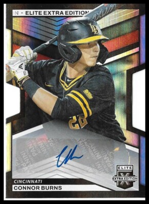 2023 Elite Extra Edition Signatures Die-Cut /399 #59 Connor Burns - Reds