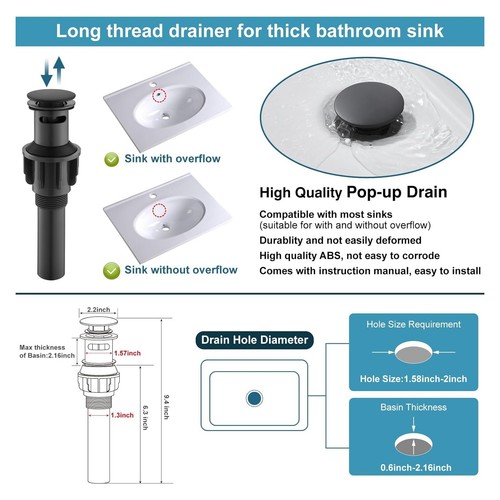 Waterfall Bathroom Sink Faucet Single Handle Hole Vanity Mixer Taps with Cover - Picture 78 of 82