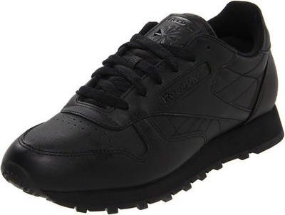black leather running shoes women's