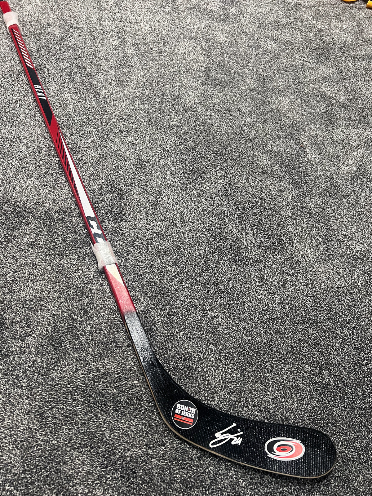 SETH JARVIS Carolina Hurricanes SIGNED Autographed Hockey Stick COA