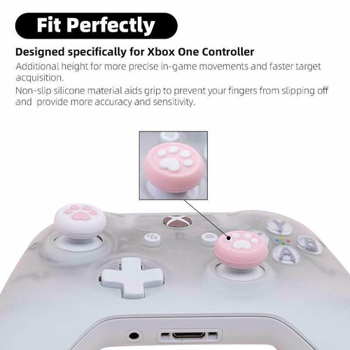 4PCS GeekShare Cat Paw Thumb Grips Thumbsticks Cover Set for Xbox One Controller - Picture 8 of 19
