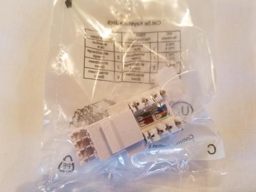 Cat5e RJ-45 Keystone Jacks White - QUANTITY OF 40 - Afbeelding 6 van 7