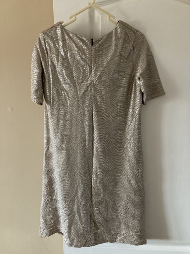 Ladies River Island Gold Dress Size 10 - Picture 4 of 5