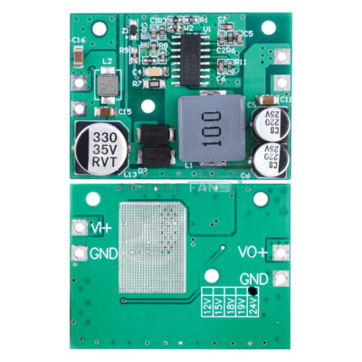 DC7-20V to 24V 2A Step-up Boost High Power Multifunction Power Supply Module