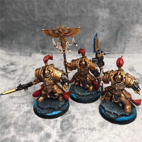 Warhammer 40K Adeptus Custodes Allarus Custodians Painted Army Games Workshop - Imagen 5 de 8