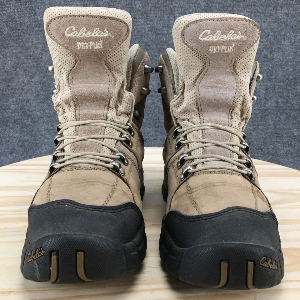 Cabelas Botas de Senderismo Mujer 8.5 D Dry Plus Beige Cuero Con Cordones Aislante Foto 4 de 4