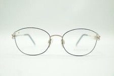 Vintage Aristar 6225 Blue Silver Oval Glasses Eyeglass Frame NOS