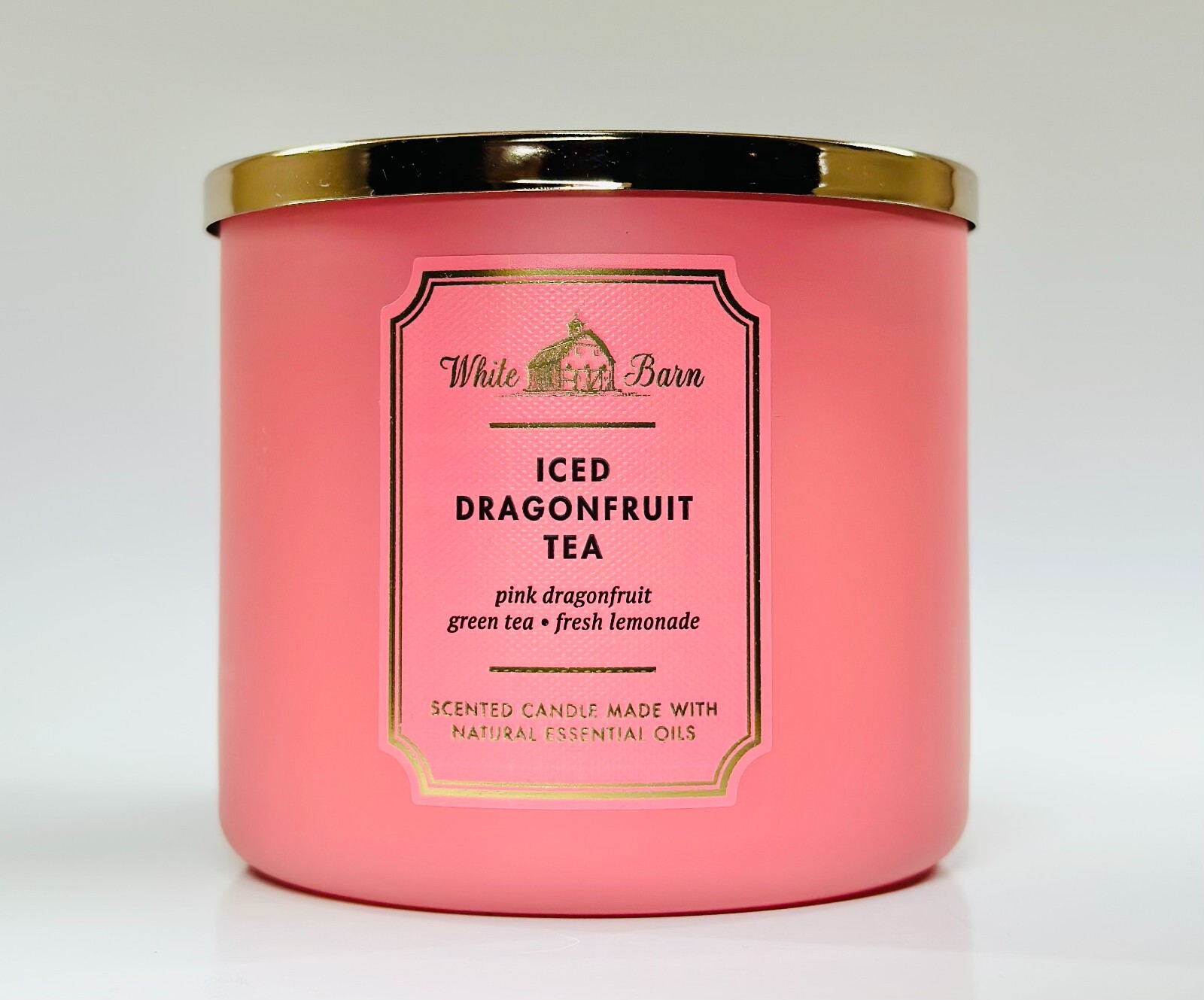 White Barn Iced Dragonfruit Tea Candle 3 Wick EDT 14.5 OZ Burns 2545
