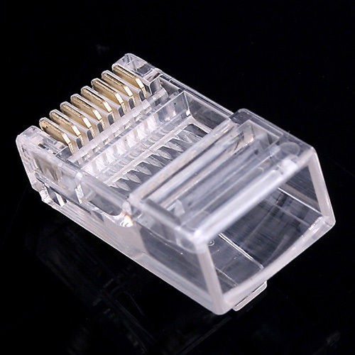 25X RJ45 RJ-45 CAT5 Modular Plug Network Connector for Cat5,5e,6 Cable S_v1 - Picture 3 of 4