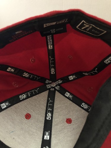New York Yankees Hat Cap New Era Size 7 3/4 Fitted Red White Logo MLB 59Fifty - Picture 8 of 11