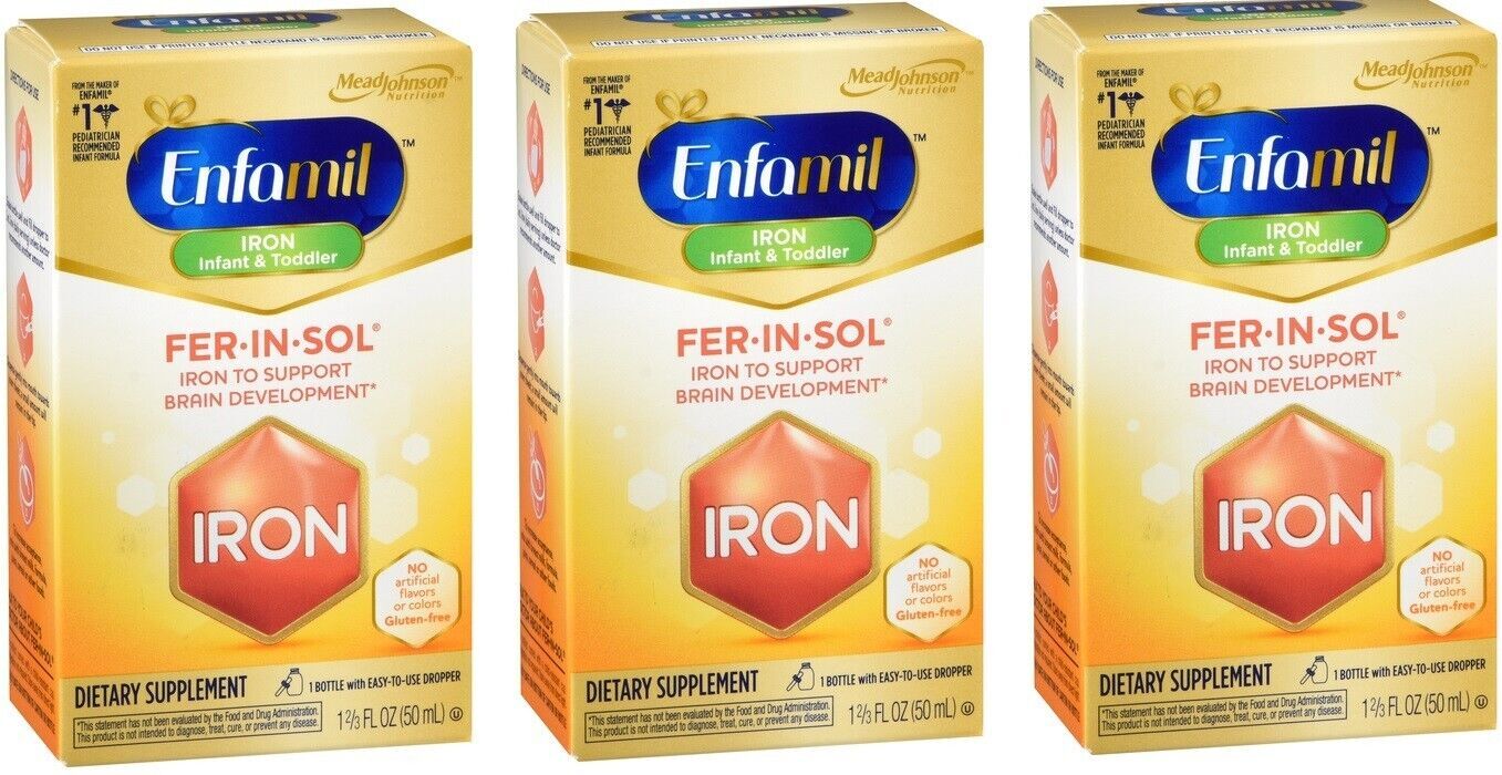 Fer In Sol Dropper Enfamil Fer-In-Sol Supplement Drops 1.66oz (3 Pack) – ดาวเรือง.com