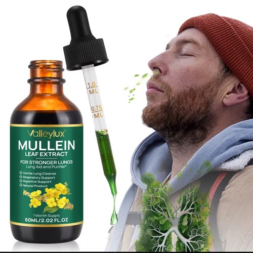Mullein Drops Lung Cleanse – 60 ML Mullein Leaf Extract for Immune Support - Picture 2 of 5