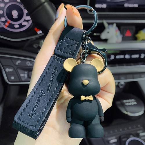 Creative Cute Bow Tie Bear Key Chain Car Key Chain Bear Pendant Bag Ornaments - Picture 14 of 18