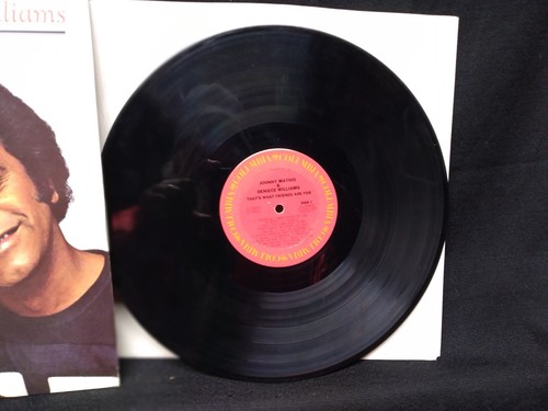 Johnny Mathis & Deniece Williams Thats What Friends Are For vinyl LP record 1978 - Picture 3 of 6
