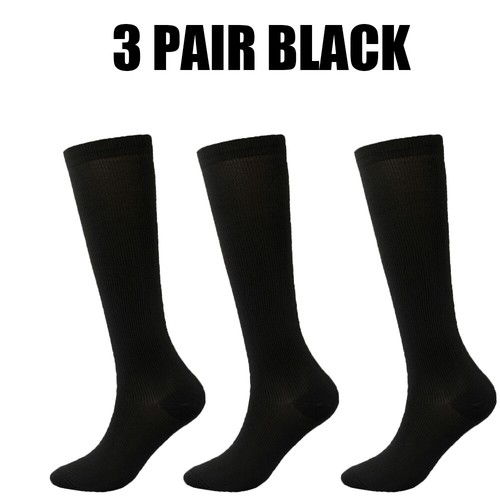 Solid Color Pressure Cycling and Running Medical Compression Socks 15-20 mmhg - Picture 15 of 16