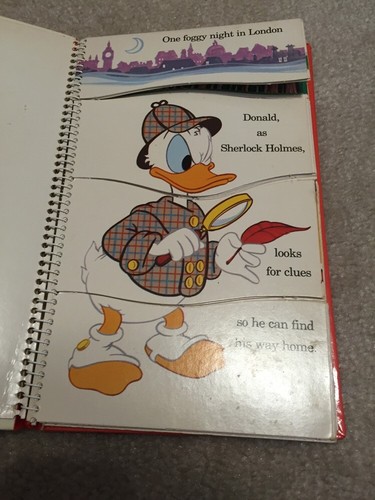 VINTAGE: Disney Donald Duck Storybook Hero Mix & Match Combinations 1979 HC - Picture 4 of 12