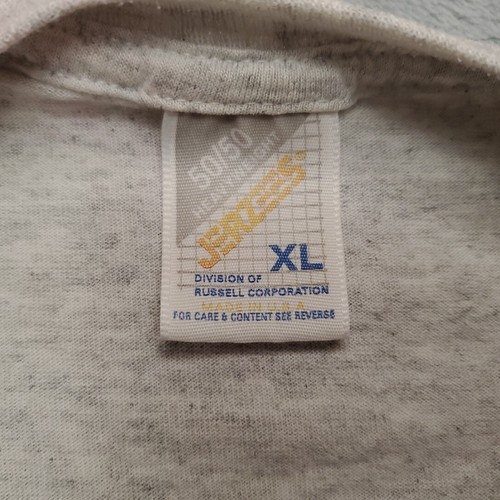 VTG Hearts Shirt Women XL Gray Fabric Patchwork Print Granny Cottage Made in USA - Picture 5 of 11