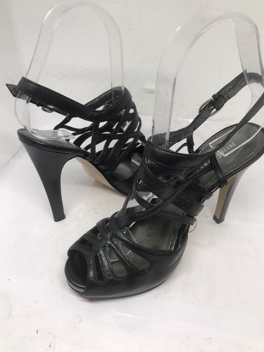 Sandalias de cuero negras Nine West talla 3 Reino Unido (A06) - Imagen 3 de 5
