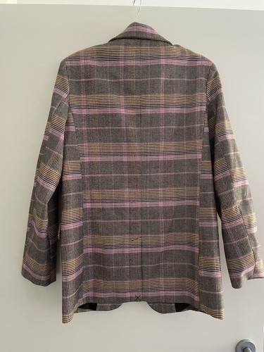 Sportsgirl Plaid ‘boyfriend style’ Blazer Size 6 BNWT RRP $109.95 - Picture 7 of 7