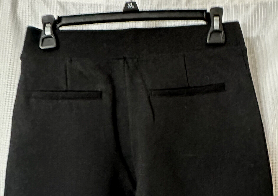 NWT Serra Womens Ladies Straight Ponte Pull On Black Pants Size M 8-10